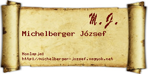 Michelberger József névjegykártya